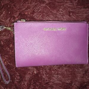Michael Kors Purple Wristlet